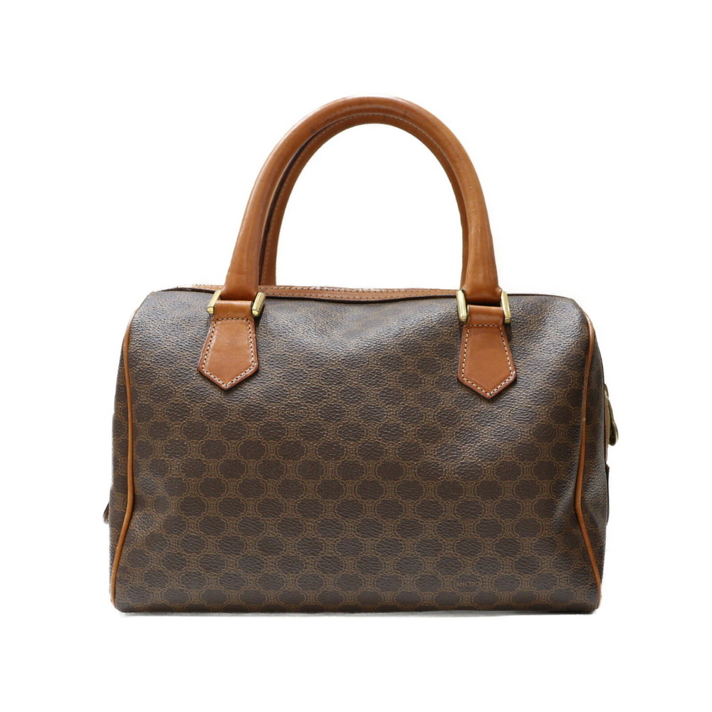 Celine Boston Bag Brown Macadam Leather - Picture 3 of 7